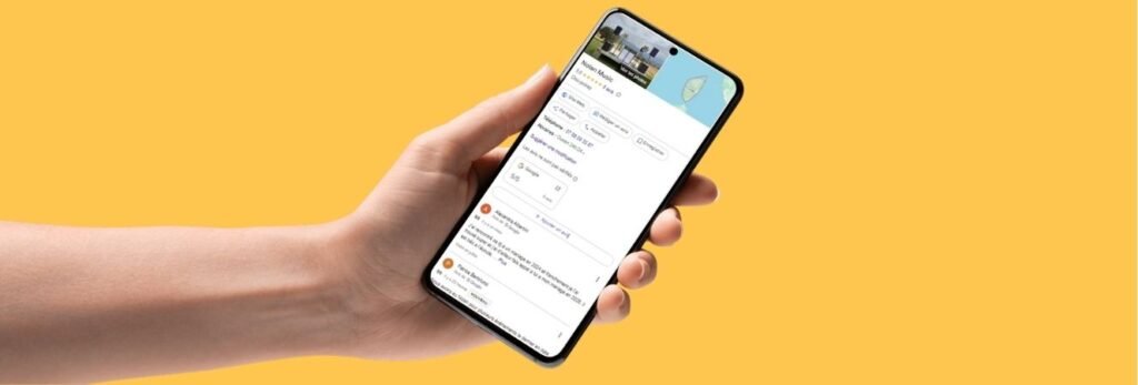 Aperçu d'une fiche Google Business Profile
